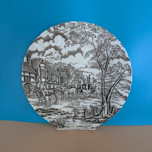 Royal Mail Brown on Cream Antique Plate by Myott Staffordshire - Picture 8 of 8